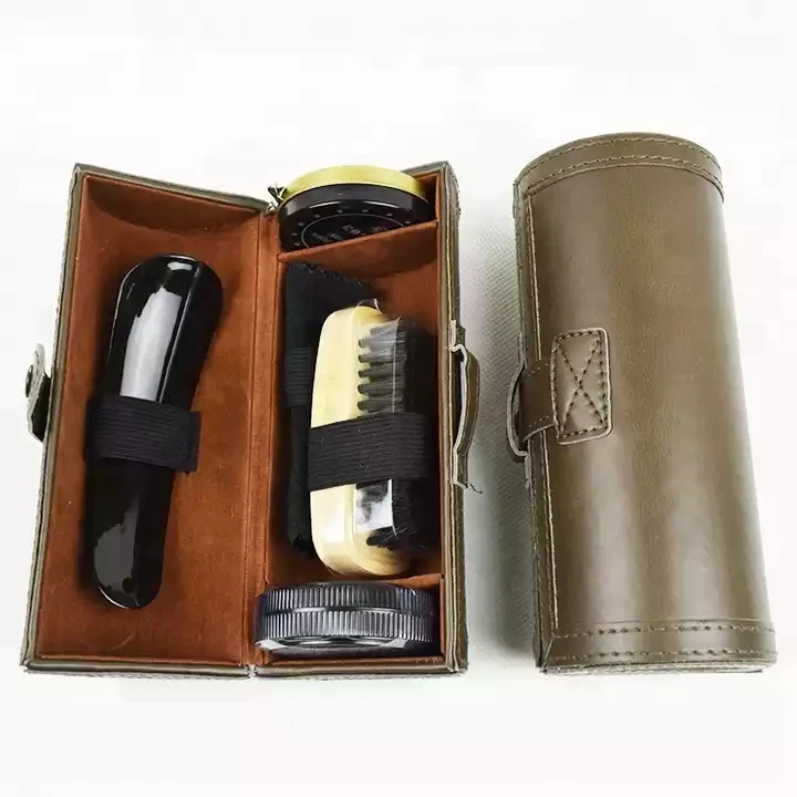 product hot sale 8pcs black travel shoe shine kit hotel shoe shine kit with factory price-5