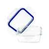 Heatable Borosilicate Glass Food Container 400ml(13.5oz) Rectangle