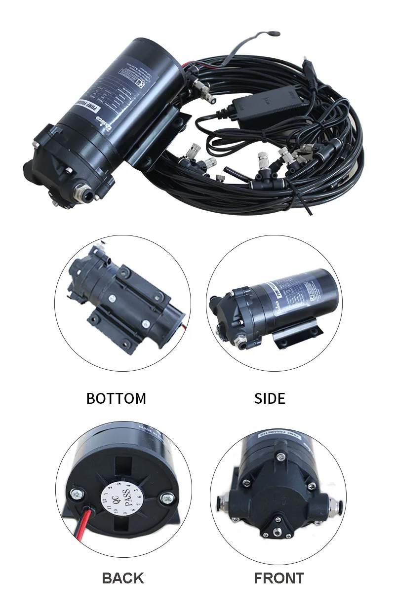 Fogging System Misting System For Mushroom Aeroponics 100pcs Nozzles Mist Cooling System Brass