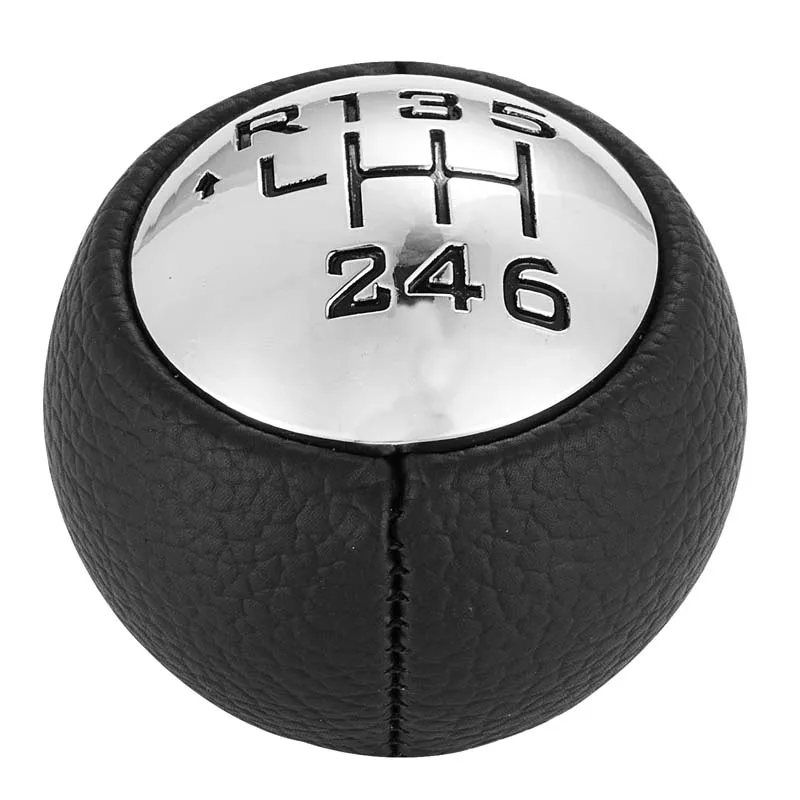 6 Speed Leather Shift Knob Shifter Knob For Peugeot 307 308 3008 407 