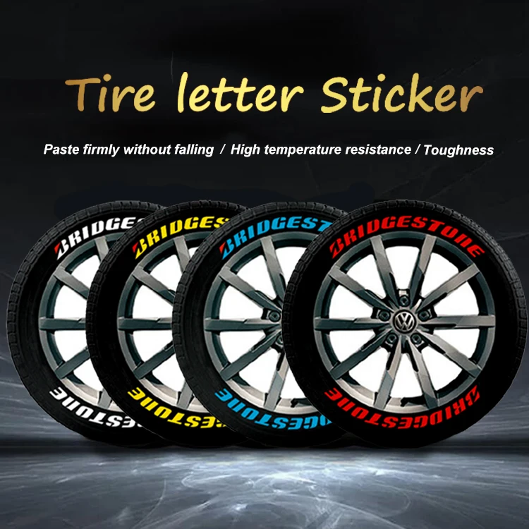 Custom Car Tyre Sticker Tire Sticker Wheel Sticker Material With