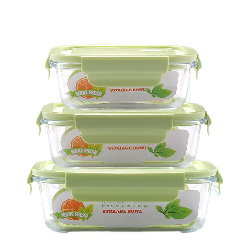 Best Kitchen glass Food Storage & Container Set Glass Storage