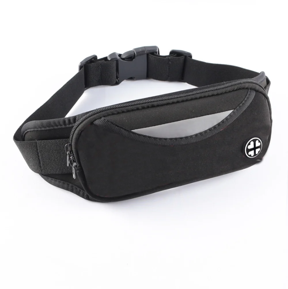 Solid Spandex Jogging Waist Bag Wholesales Nylon Polyester Running Waist Packs Cellphone Glasses Sports Slim Neoprene Bum Bag