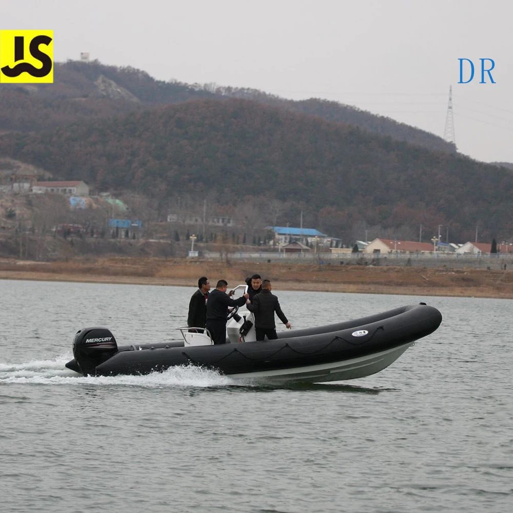 Js Rib700 Inflatable Boat With Aluminum Floor 0.9mm Pvc Air Tube
