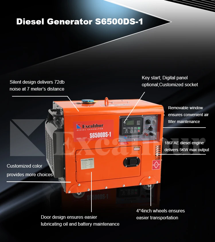 3kw 5kw 6kw 7kw 8kw Generator Diesel Electrostatic Generator Price