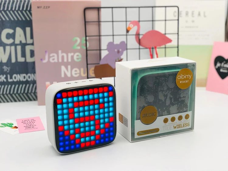 Amazon Hot Selling Divoom Tivoo LED Speaker Pixel Art DIY Box RGB Programmable 16X16 LED Bluetooth Speaker - ANKUX.COM