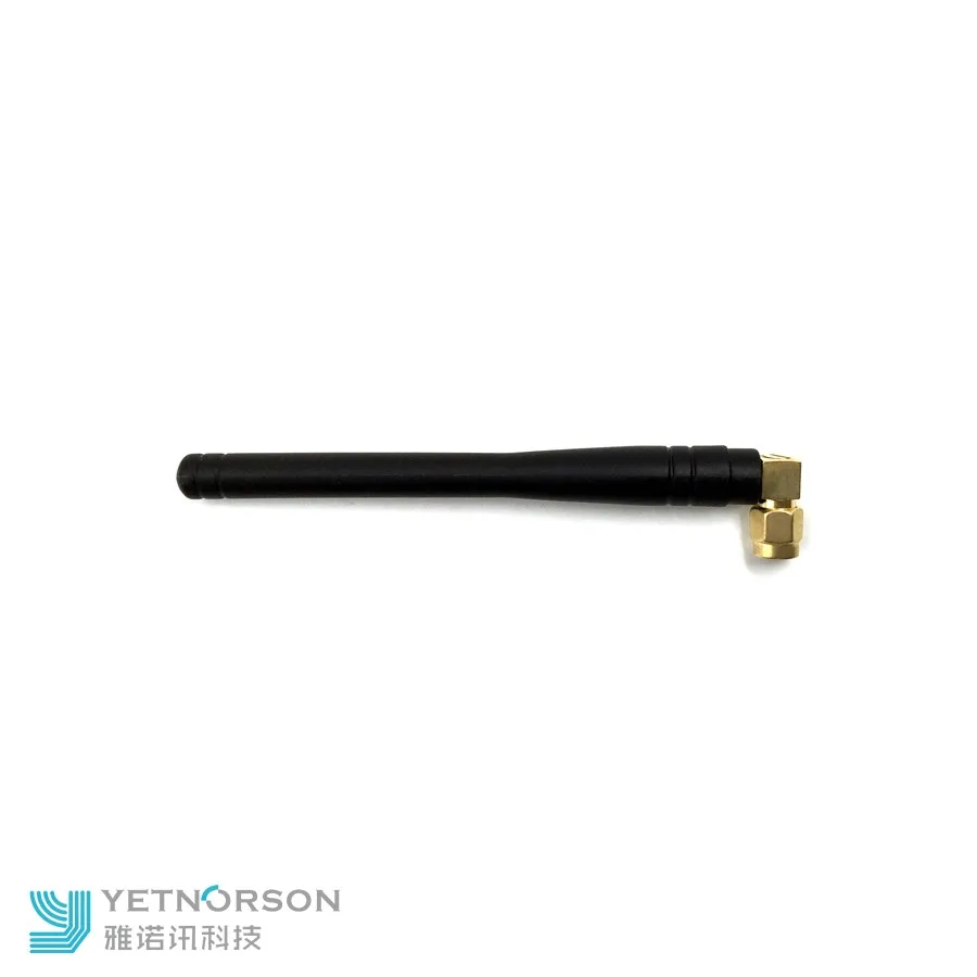 GSM communication antenna rubber duck zigbee antenna with SMA male right angle connector for wireless public phone - ANKUX.COM