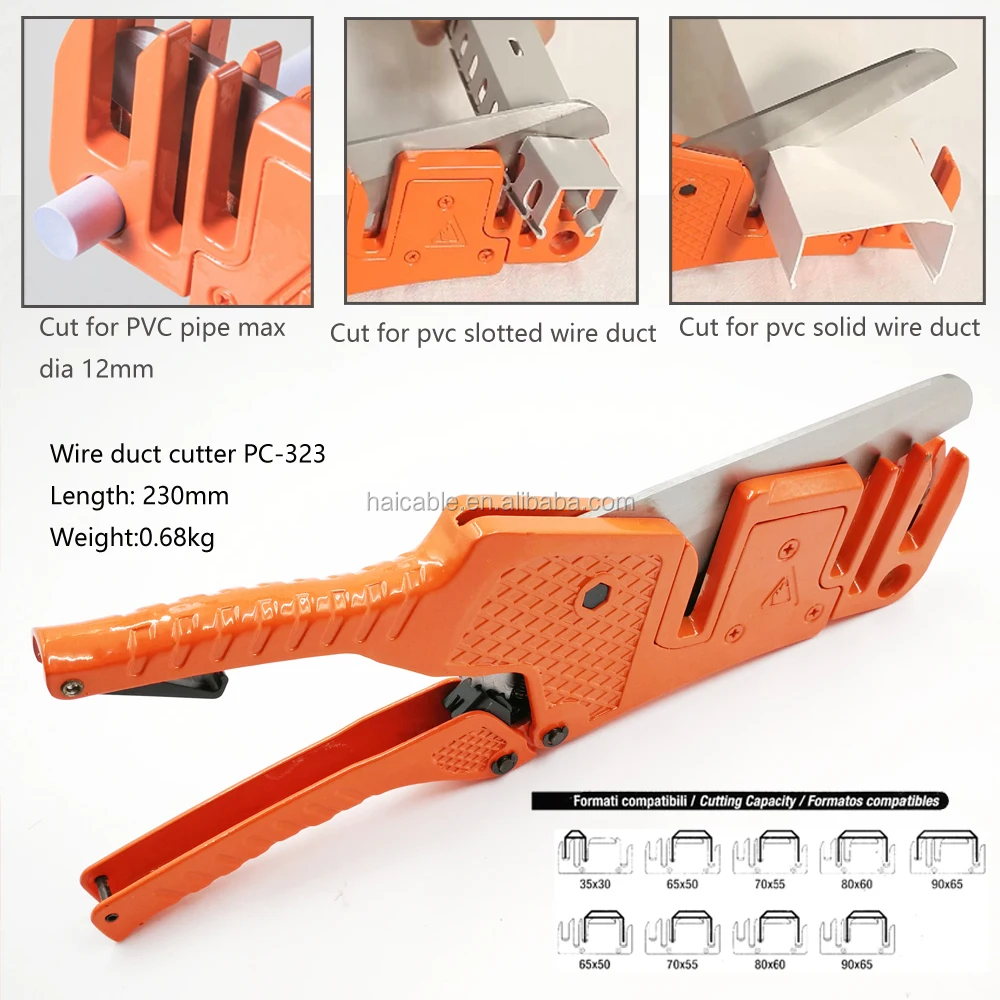 Wiring Duct Cutter Pc323 Hvac Lineset Cover Manual Wire Slot Duct