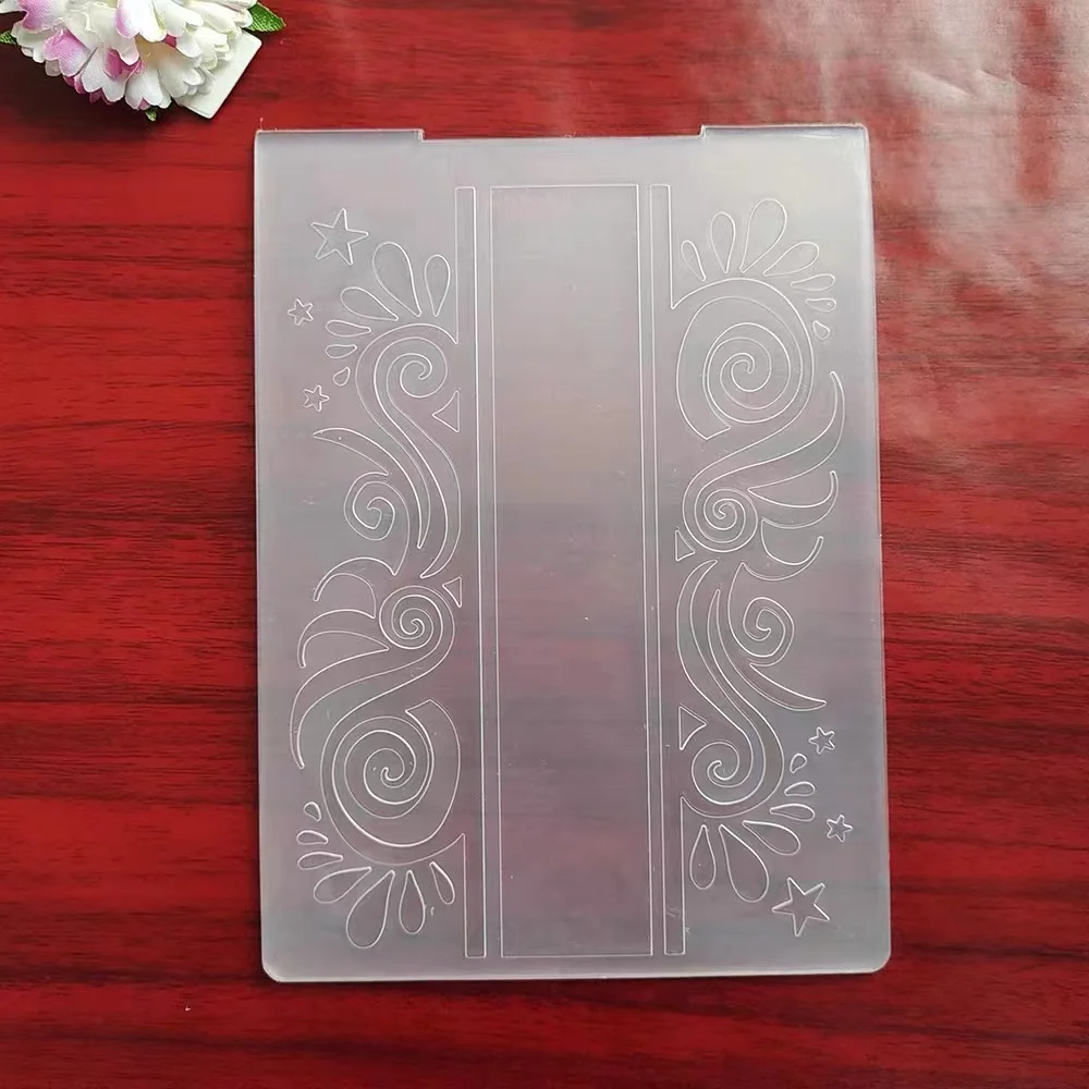 Custom Diy Card Making 3d Plastic Embossing Folders Embossed Folder For