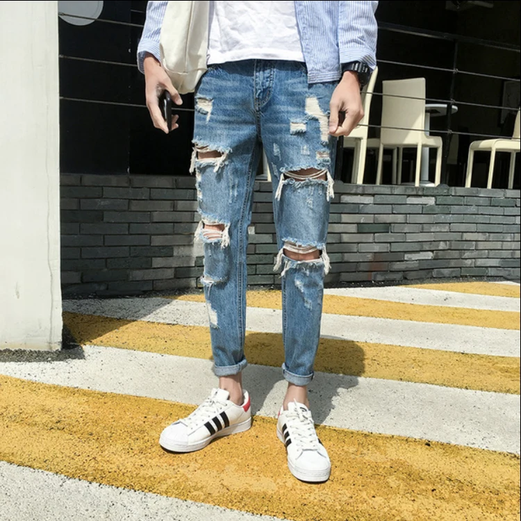 spliced skinny biker white jeans