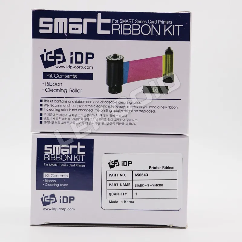 South Korea Idp Smart 650643 Siadcsymcko Color Ribbon Kit Ymcko 250 Images,For Use With