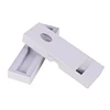 Carton printed white custom packaging foldable paper box with acetate round window