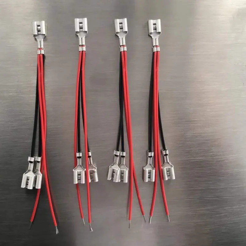 Full Auto 2 Wires Combined Terminal Crimping Machine Crimping Two Wires Together On The Same