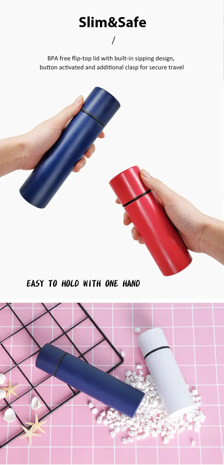 Fashion Design Small Stainless Steel Insulated Lipstick Water Bottle