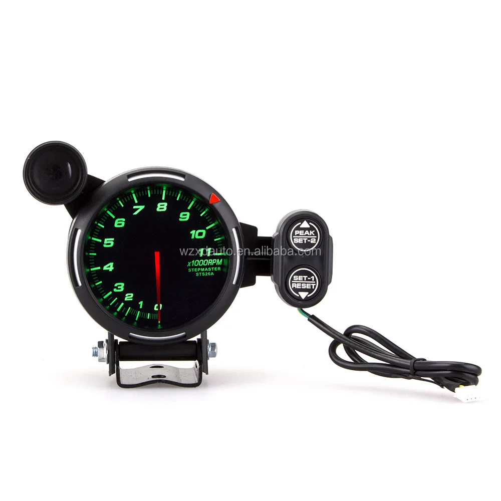 80mm Tachometer Rpm Gauge High Speed Stepper Motor 7 Colors 0-11000 Rpm ...