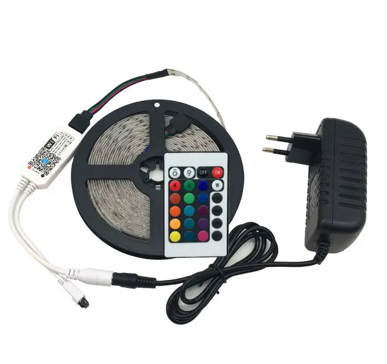 color changing 16.4ft 5m Smart Phone led light strip kit for theater