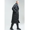 Fashion women's jacket over the knee asymmetric Eva freedom winter new down coat