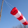 China supplier 100% Polyester Material The White And Orange small Windsocks