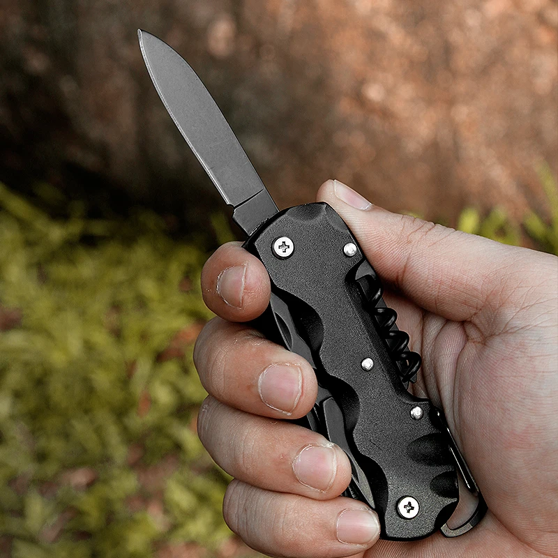 出厂价格12合1多功能工具刀edc户外折叠刀不锈钢瑞士刀