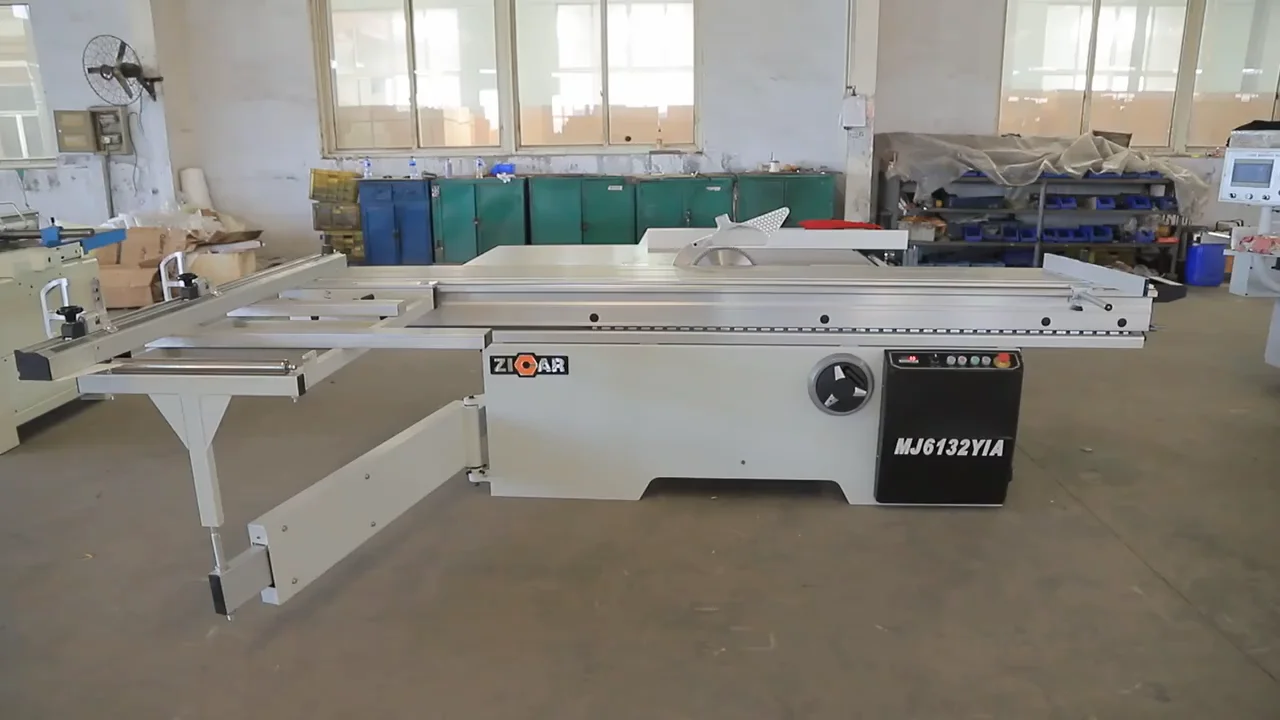 Zicar Good Quality Sliding Table Panel Saw Mj6132yia Slide Cutter