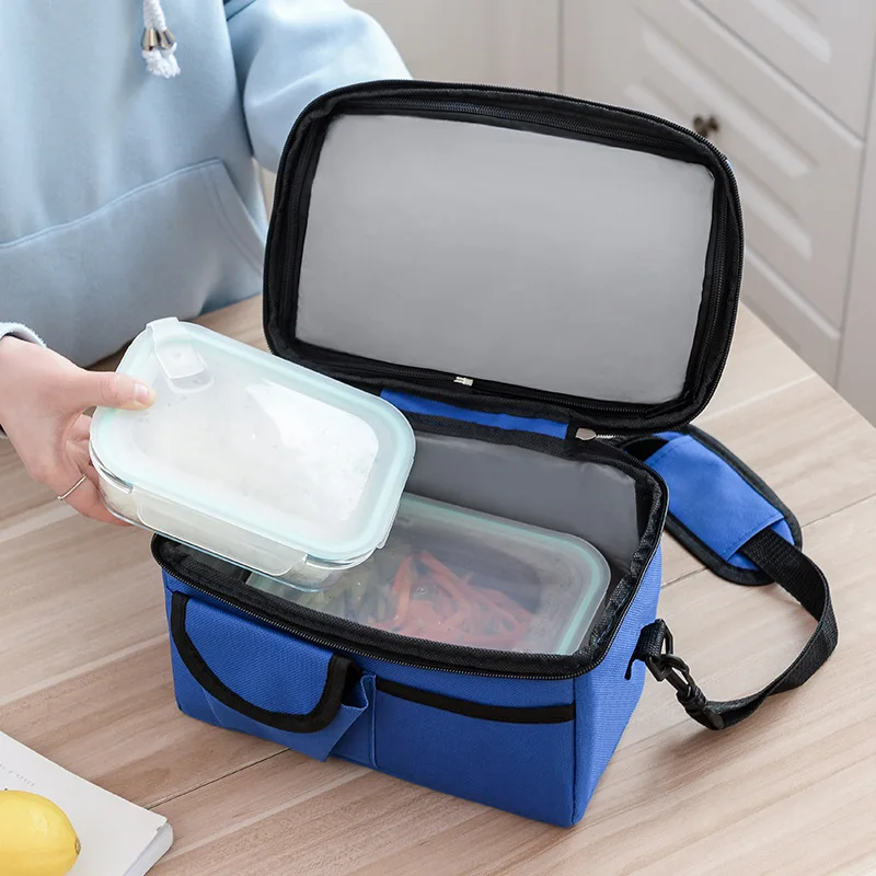 Cheap High Quality Large Size 2 Layers Cooler Lunch Bag Breast Milk Insulated Bag