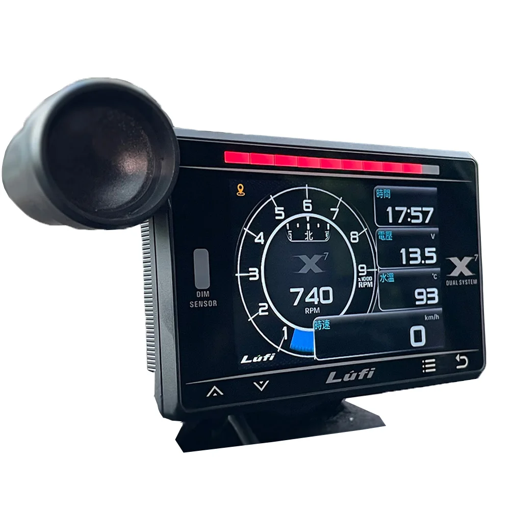 LUFI X7 OBD GPS Head-Up Display - Universal Car Oil Pressure and