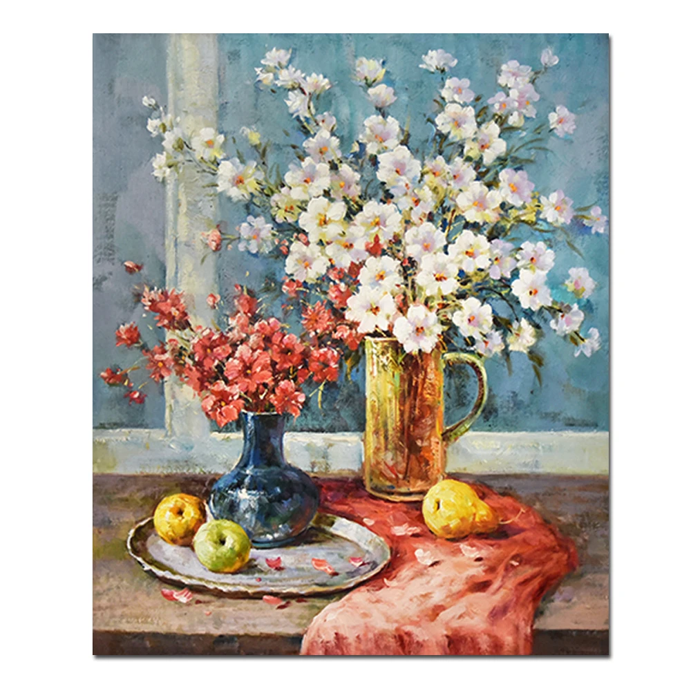 玫瑰花复古手工油画图片来自着名的丙烯酸绘画艺术家