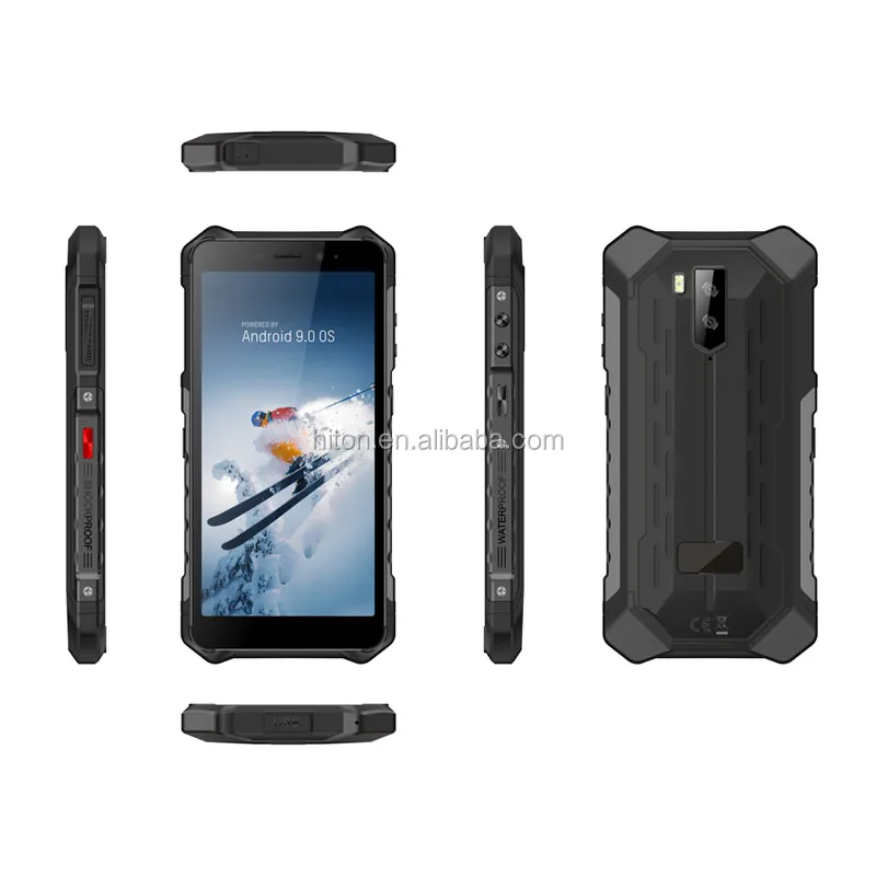 Factory Wholesale HiDON 4G rugged smart phone 5.5 inch IP68 waterproof phone Android 9.0 3+32G industrial mobile phone