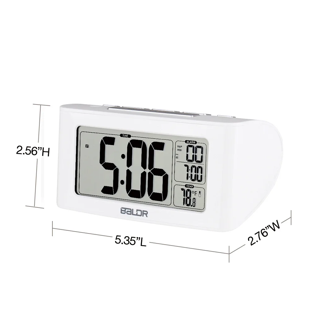 nap alarm clock electric table snooze clock with backlight
