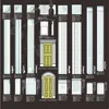 PU building material MDF Fluted Door Casing Set