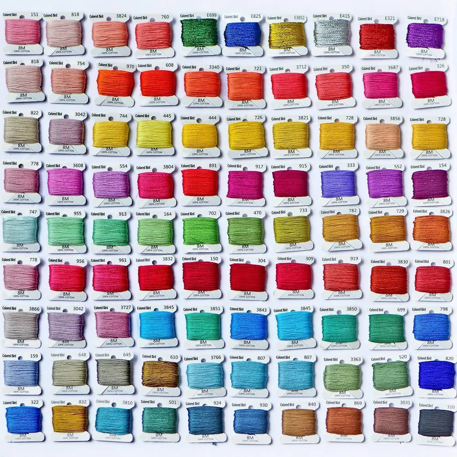 100 Colors Embroidery Threads Embroidery Floss With Organizer Storage