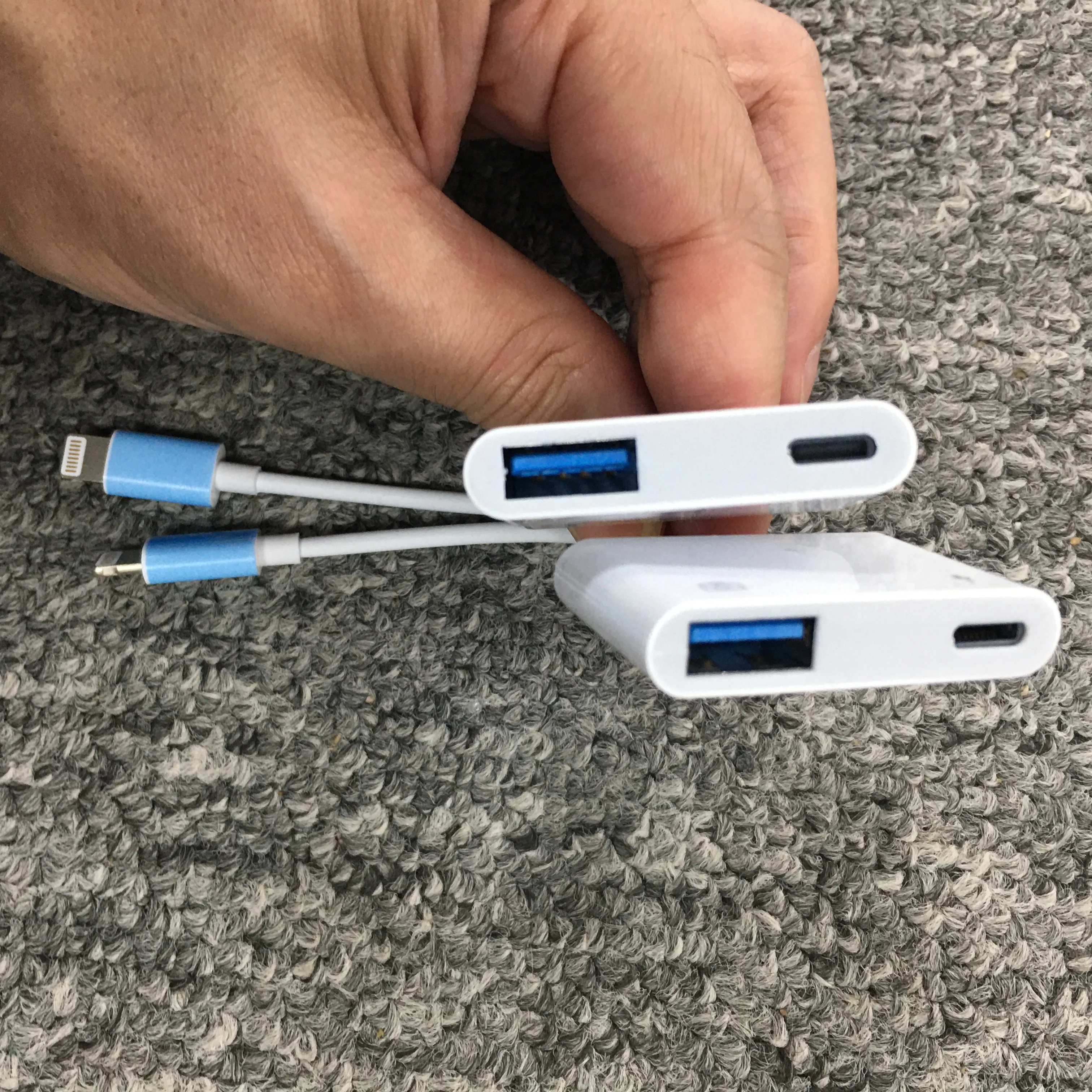 Livraison gratuite OTG adaptateur Pour iPhone iPad Lightning vers USB 3.0 C&acirc;ble OTG U Disque Clavier Souris Convertisseur Foudre c&acirc;ble USB Ada - ANKUX Tech Co., Ltd