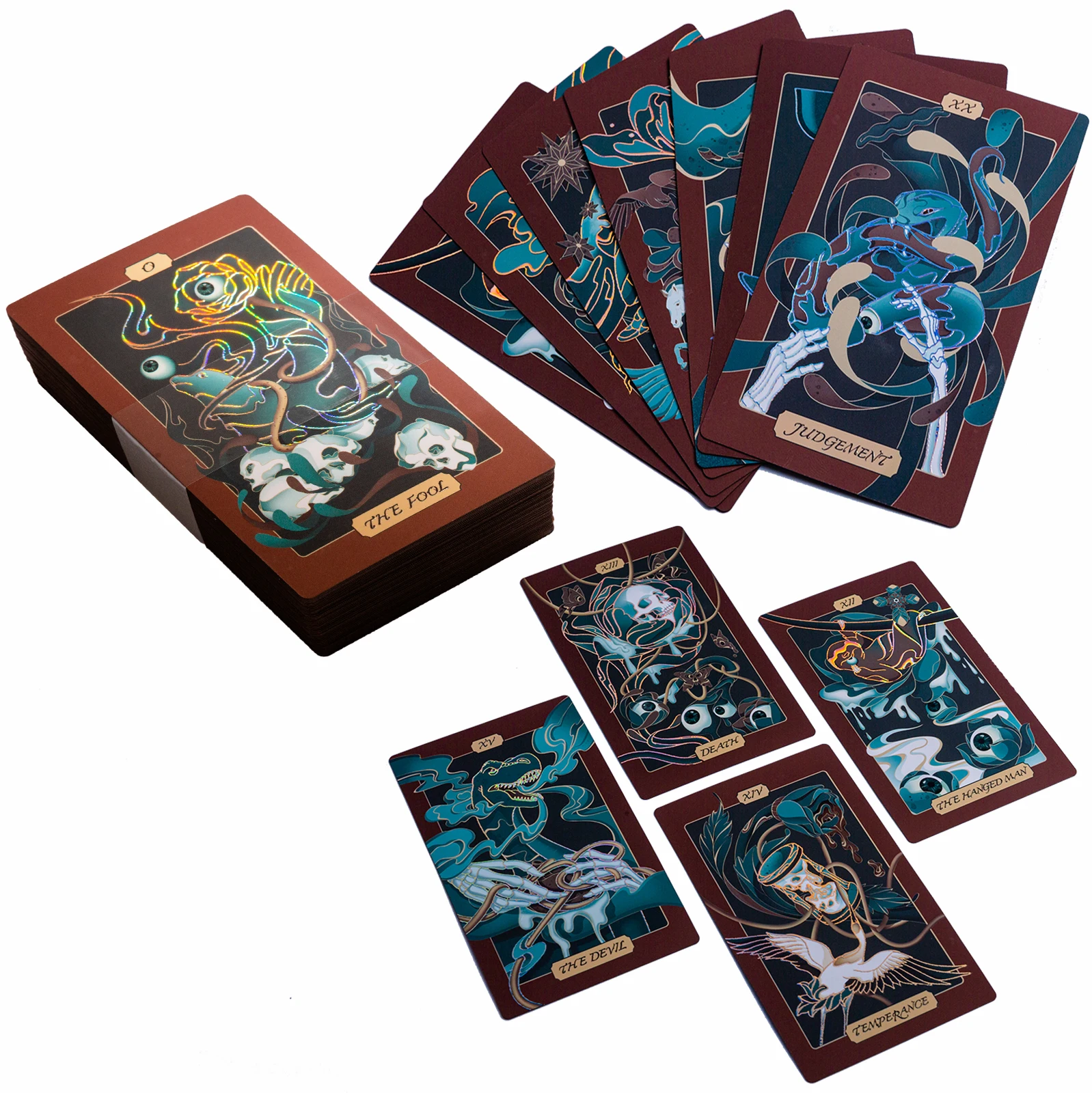 The Untamed Mystery Tarot Deck - Small Wholesale Holographic Deck