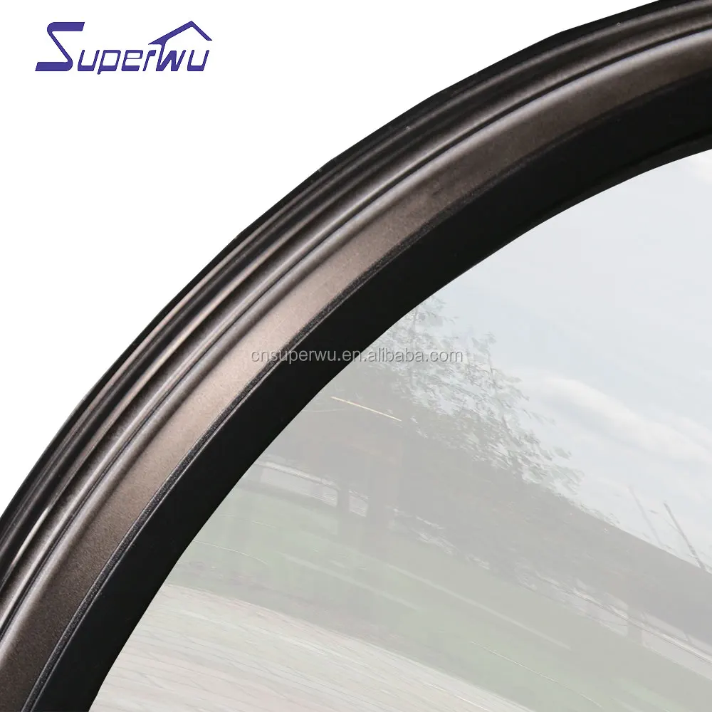 round shaped Australia standard top quality aluminum fixed windows