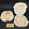Wholesale Wooden Crafts Gift Carton Wooden Baby Teeth Box