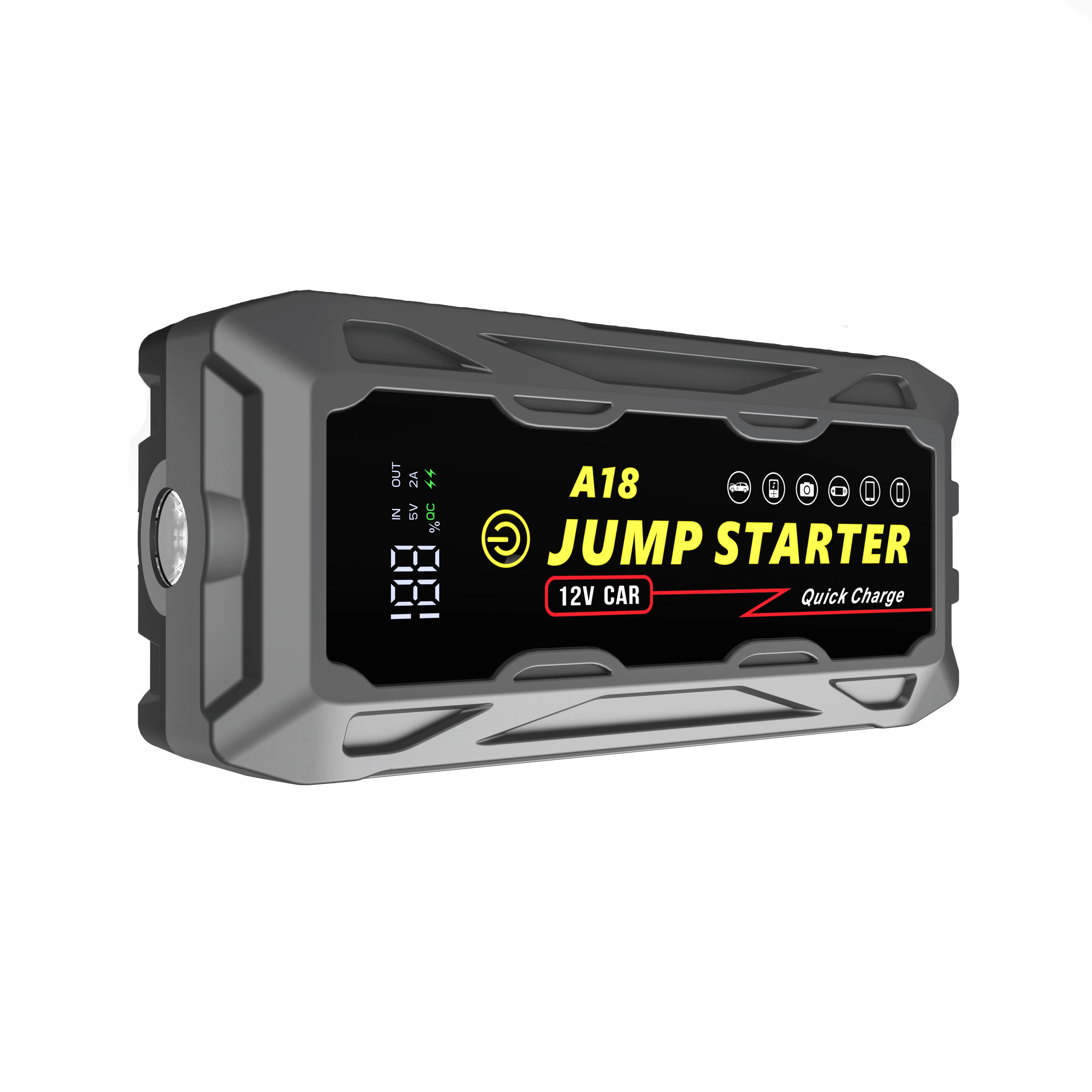 12v 74000mwh Lithium Battery Car Jump Starter 3000a Peak Current Jump