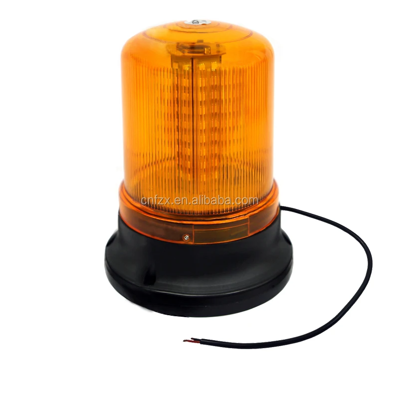 Led Flashing Yellow Warning Beacon Light High Power Revolving Lamp