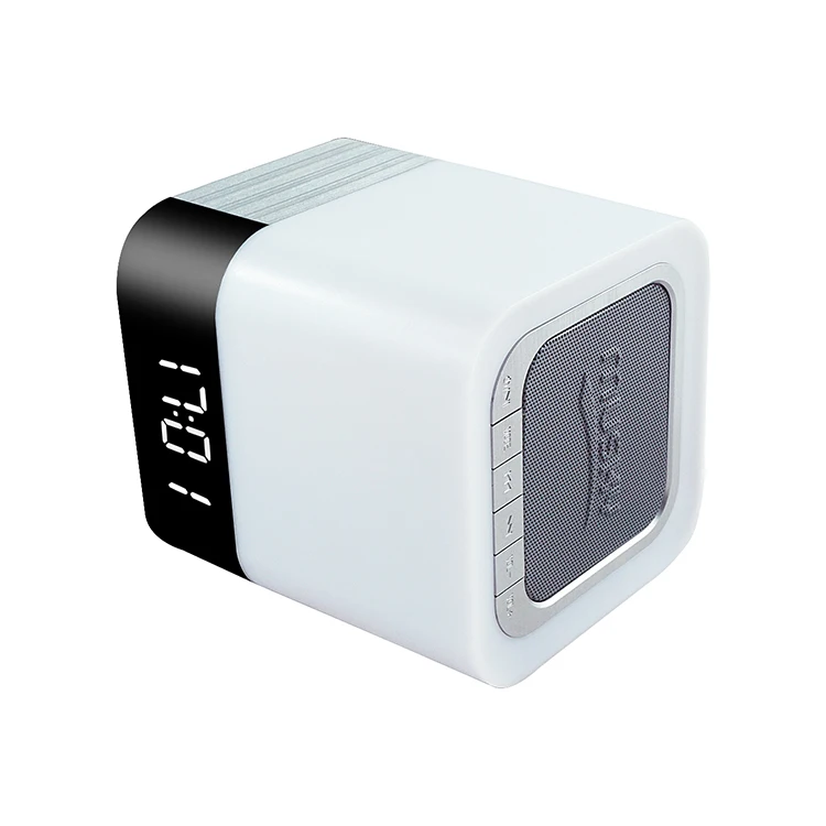 musky-DY28 factory direct selling Home Portable Hand Free LED Display Alarm Clock Bluetooth Speaker With Touch Night Light - ANKUX.COM