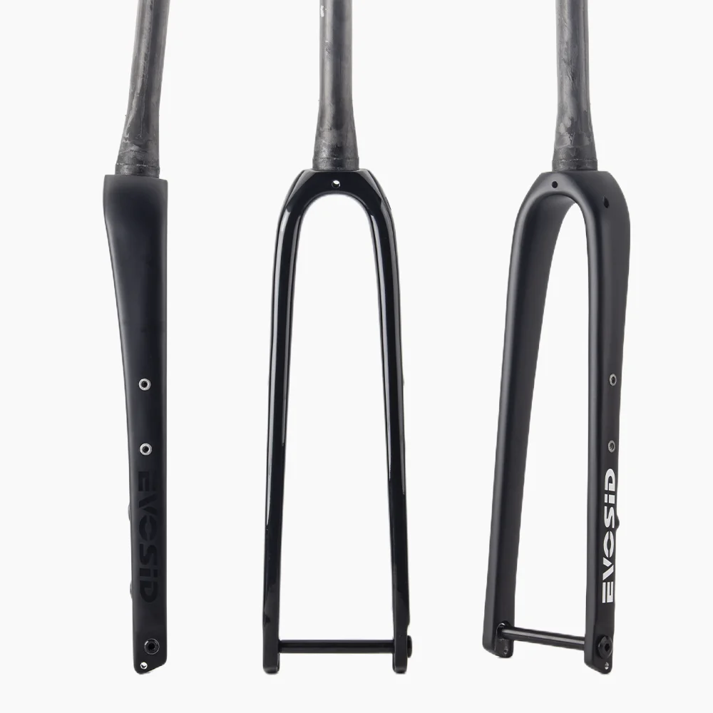 Evosid Gravel Fork Full Carbon 28.6mm Disc Brake Bike Fork 700*45c Thru