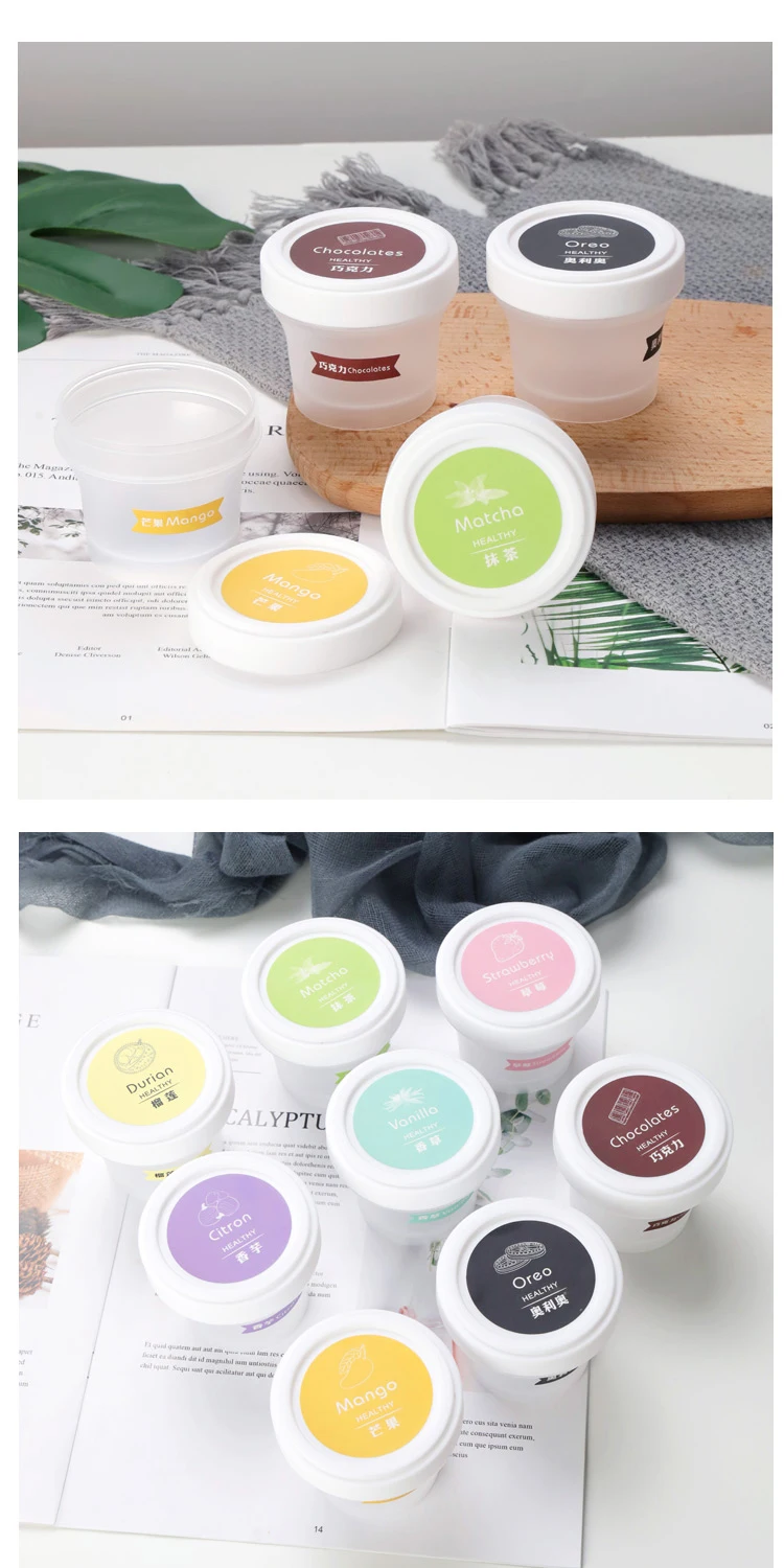 100ml Disposable Food Grade Pp Plastic Ice Cream Cup With Lids/yogurt