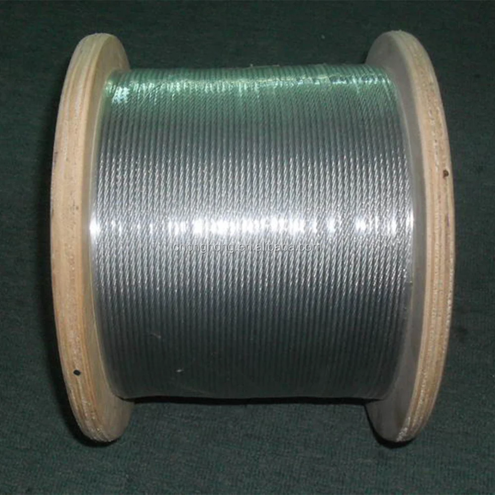 STAINLESS STEEL 7X19 WIRE ROPE LOW CARBON MARINE GRADE AISI316