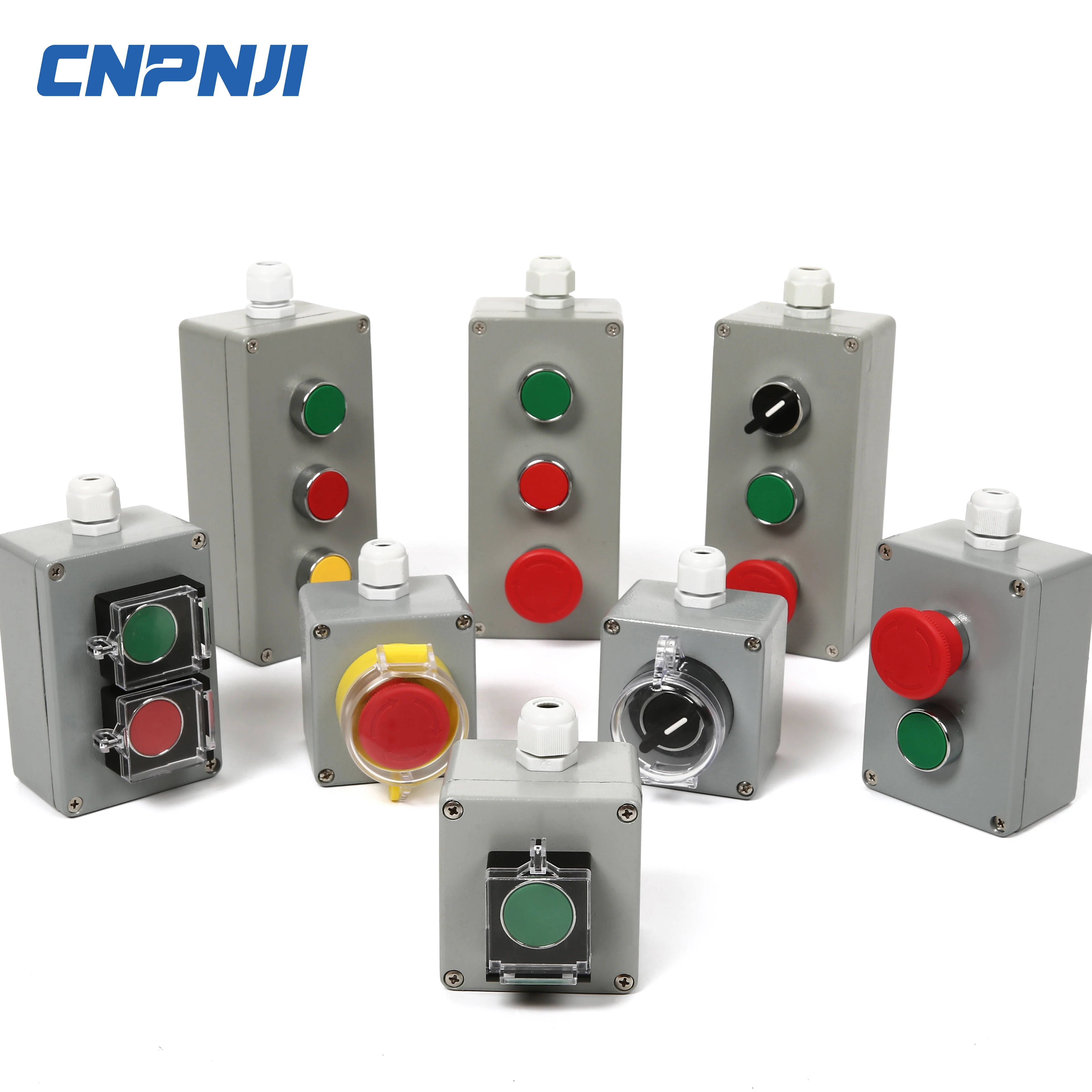 Cast Aluminum Waterproof Metal Button Box With Into The Line Hole ...