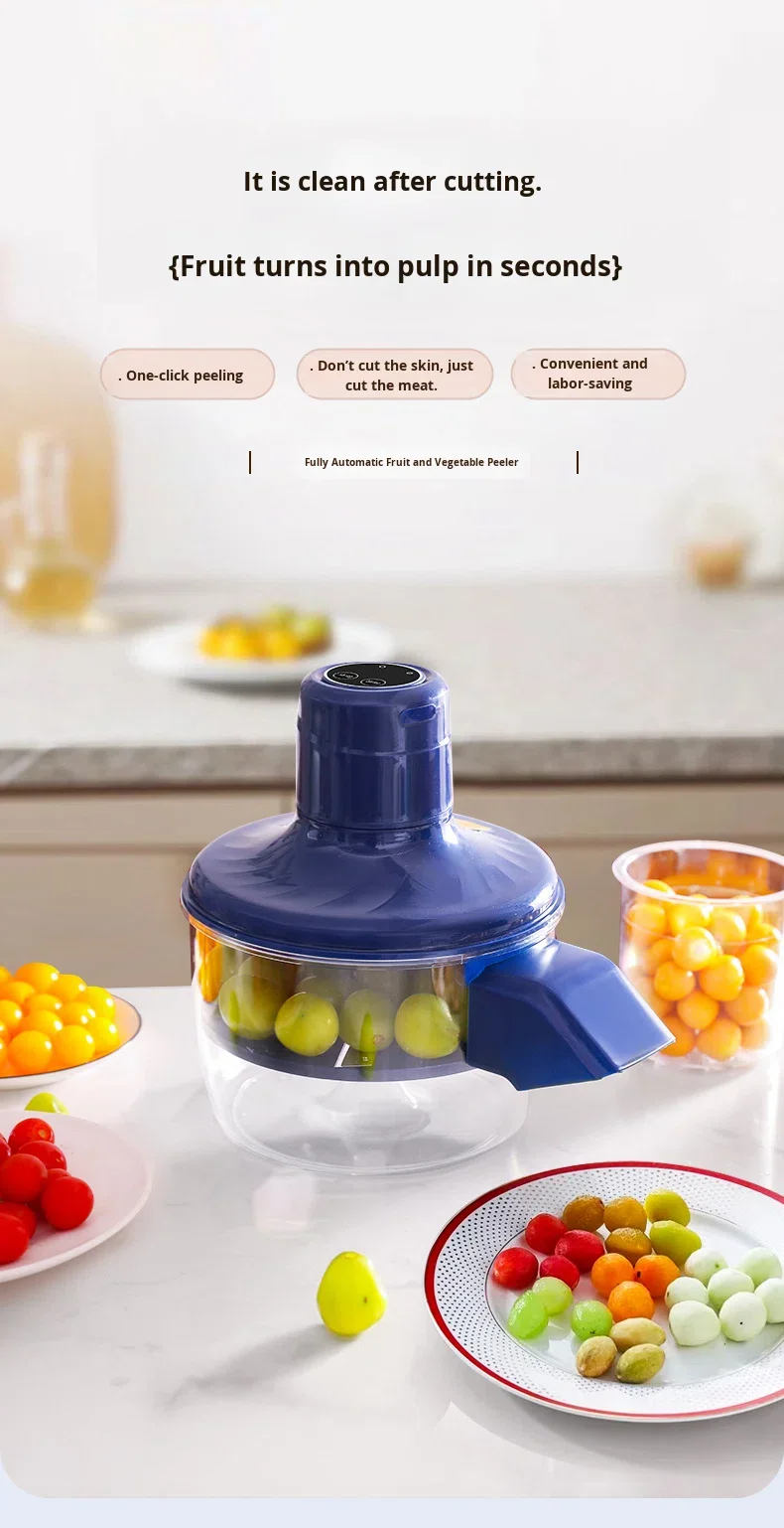 Newly Designed Best-Selling Kitchen Appliances Automatic Small Fruit Plum Garlic Peeling Machine Electric Grape Peeler for Home