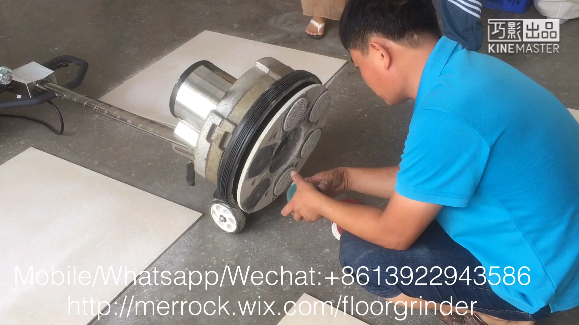 Manual Concrete Floor Polishing Machine Multifunctional Floor Buffing