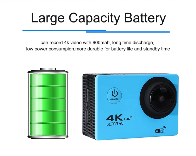 4K 30 fps Action Camera Waterproof wifi unique small HD Sport Cam oem