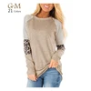 2019 Women's Casual Color Block Short Sleeve Tunic Tops Blouse T Shirt Woman