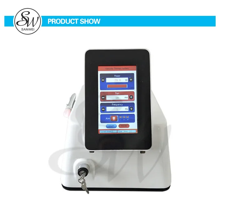 Sanwei SW-F07  980 nm diode laser vascular removal machine for veins spider vein therapy