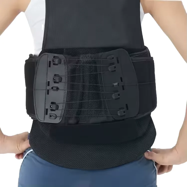 Ergonomic Adult-Applicable Waist Support Belt Lumbar Lower Back Protection with Panel for Rehabilitation Therapy Supplies factory