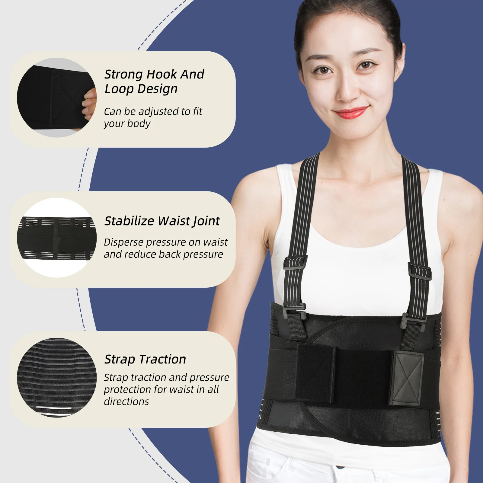 Customizable Color & Logo Back Straightening Brace Elastic Flexible ...