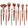 Rose gold plated handle makeup brush 12 pcs make up brushes kit